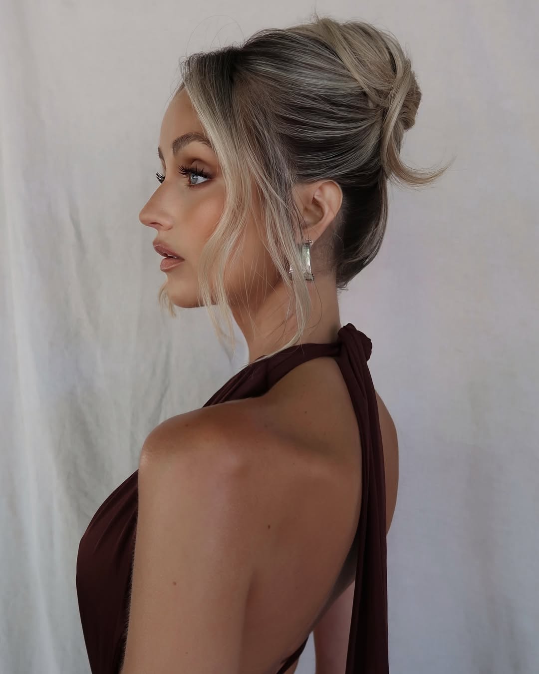 Ash Blonde Textured Updo With Face-Framing Tendrils Ash Blonde Textured Updo With Face-Framing Tendrils — Formal Hairstyles 2027