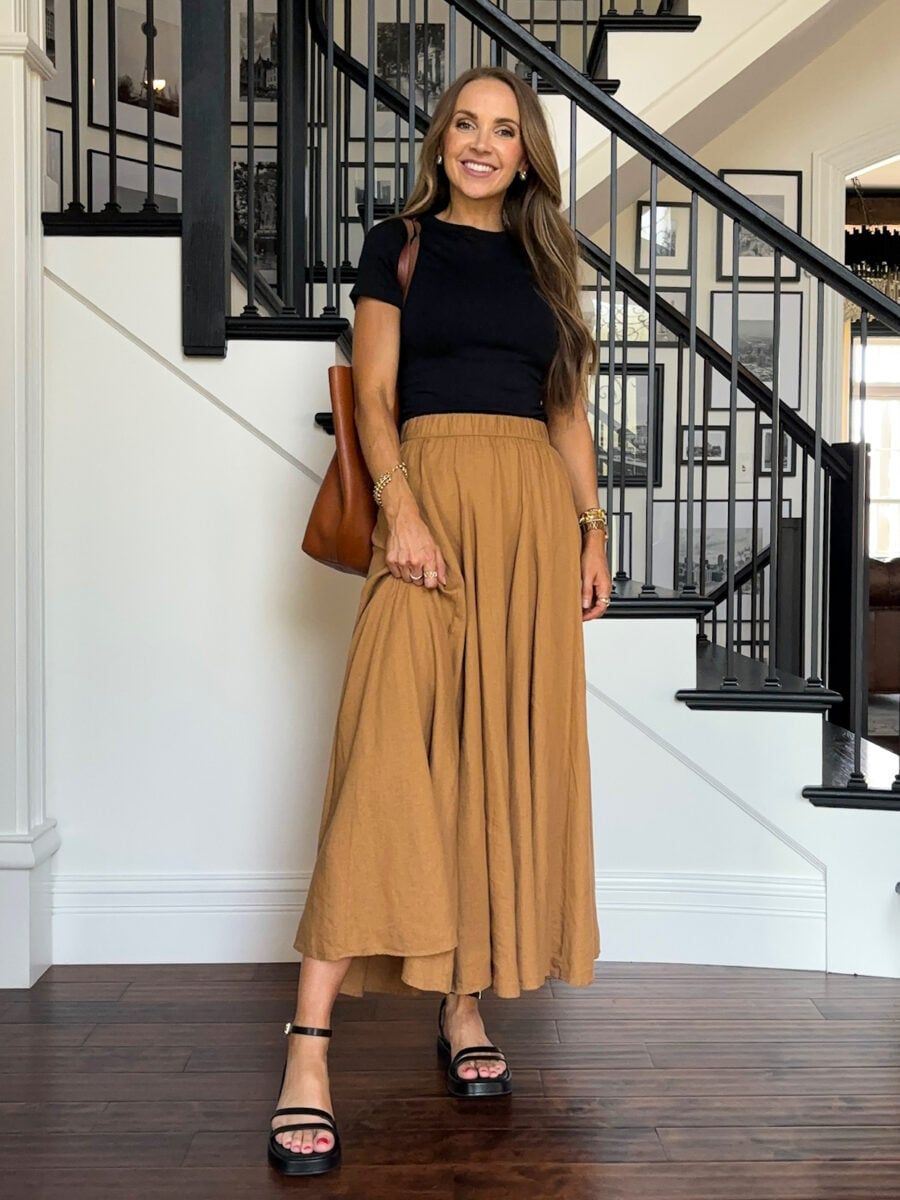 Maxi Skirt and Simple Top for Effortless Flow Maxi Skirt and Simple Top for Effortless Flow — Meet the Teacher Outfits 2027