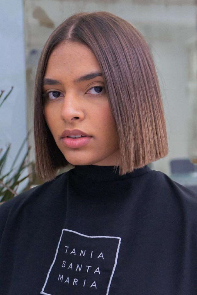 Precision Medium Brown Chin Bob — Blunt Bob 2027