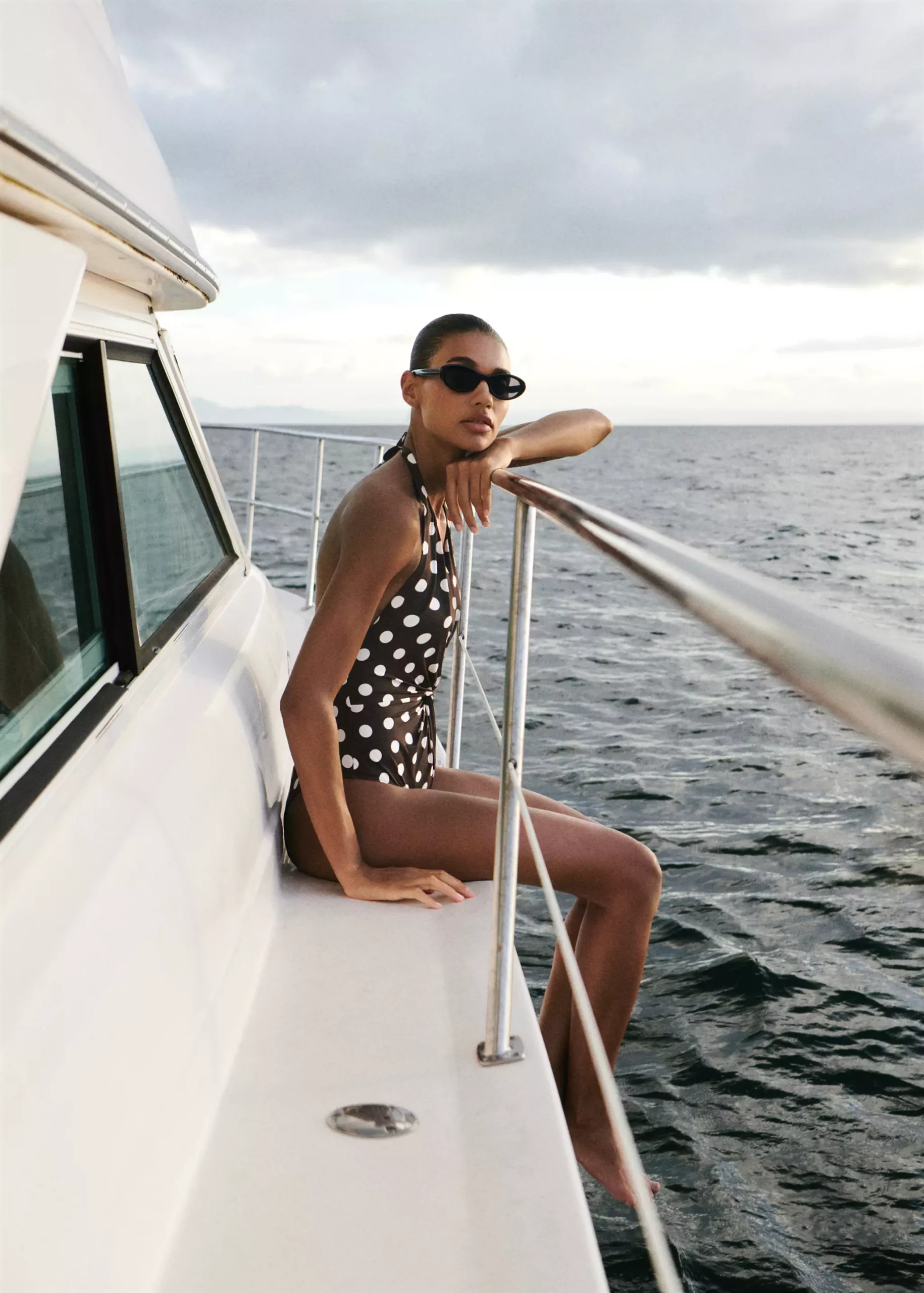 Chic Polka Dot One-Piece for a Nautical Vibe Chic Polka Dot One-Piece for a Nautical Vibe — Yacht Outfits 2027