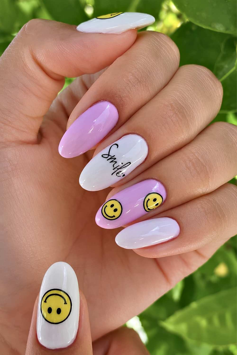 Casual Visual Idea Casual Visual Idea — Pink Smiley Face Nails 2027
