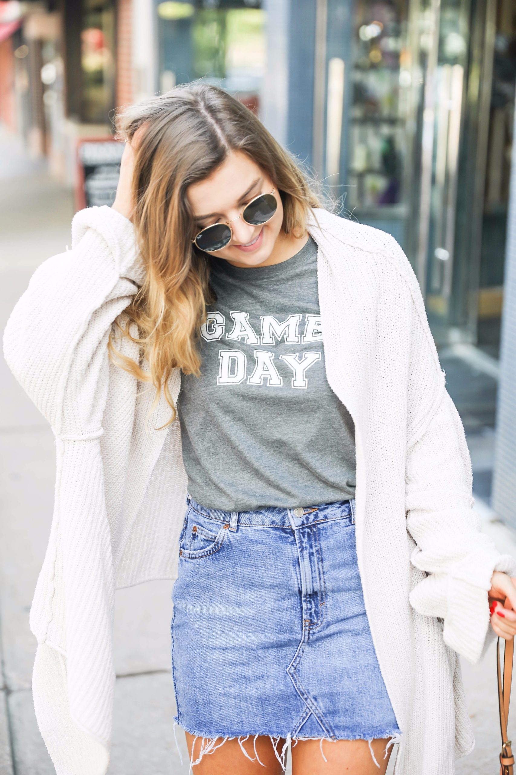 Team Pride: 'Go Frogs' Tee with Slim Jeans — College Game Day Outfits 2026