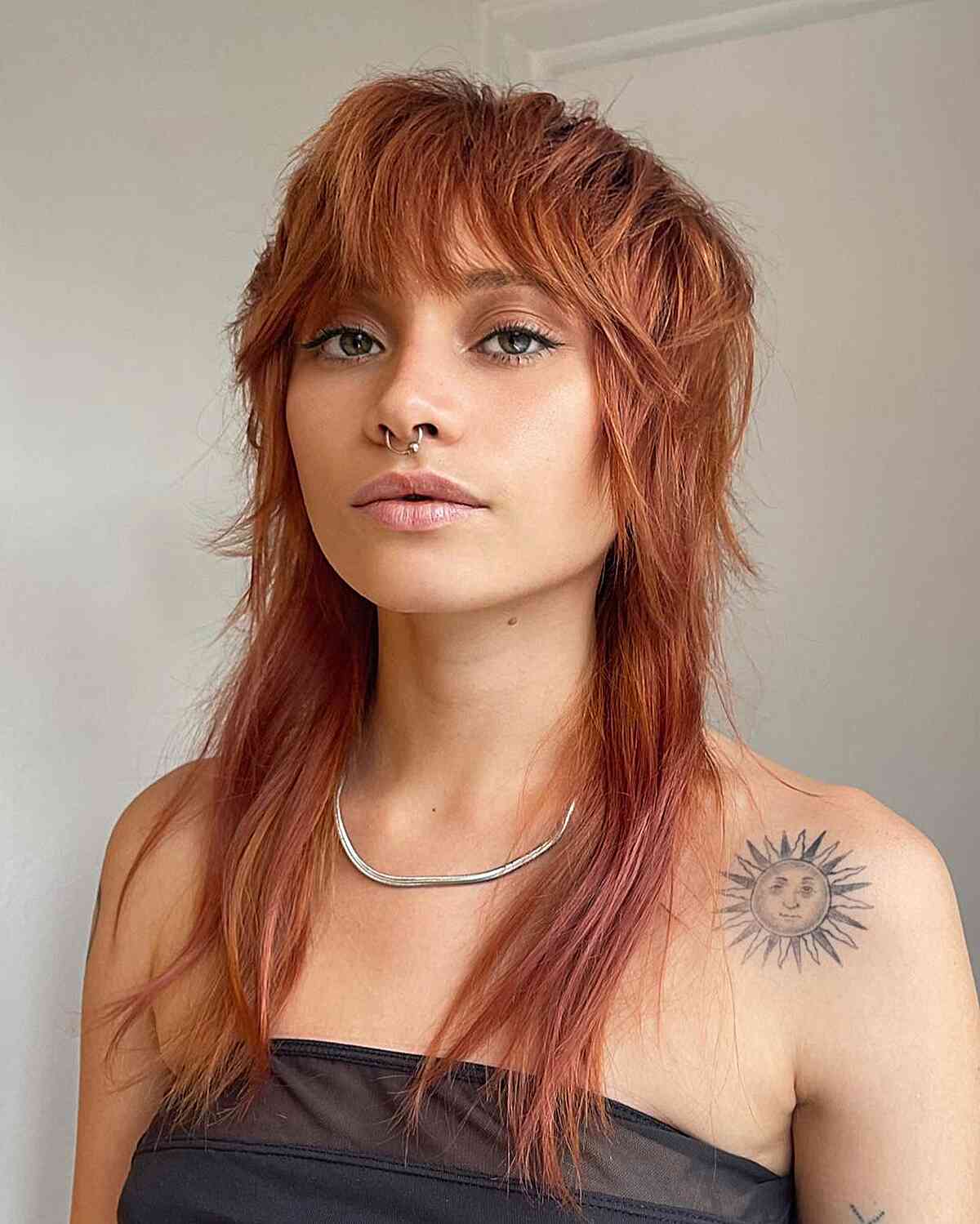Reddish-Brown Wolf Cut With Pink Undertones — Long Wolf Cut 2027