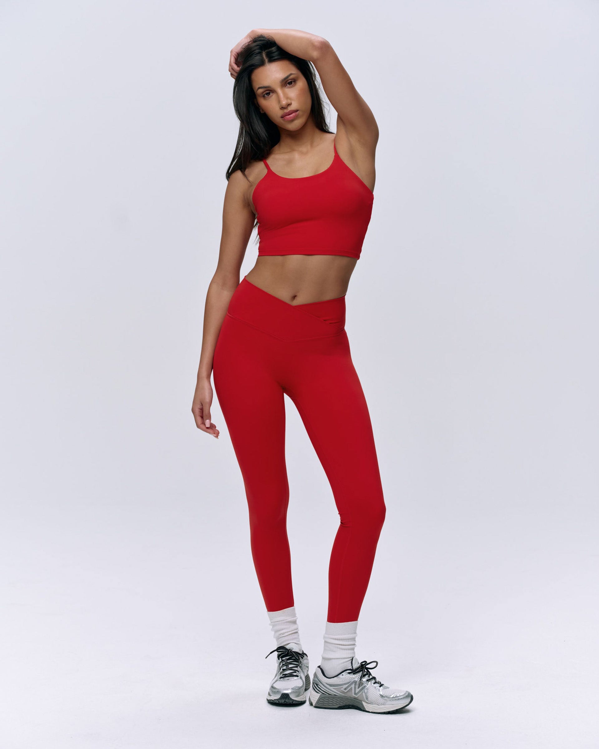 Striking Red Matching Set for High-Impact Workouts — Gym Outfits 2027