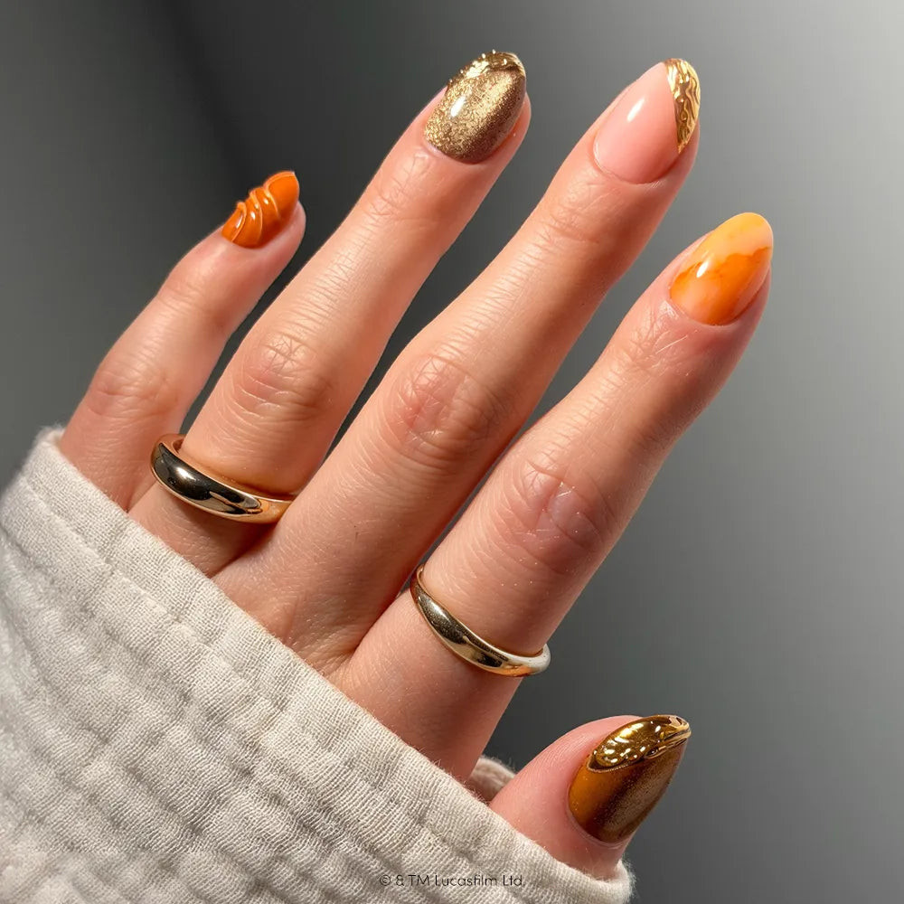 Mixed Finish Oval Nails with Foil Mixed Finish Oval Nails with Foil — Nails That Last 2027