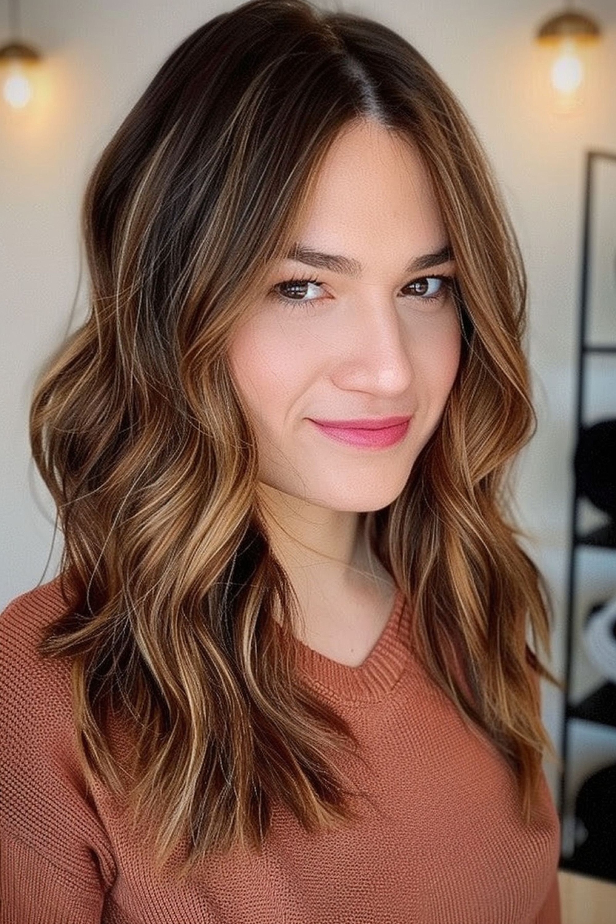 Visual Idea — A Woman With A Chin-Length Lob Visual Idea — A Woman With A Chin-Length Lob — Warm Brown Hair 2027