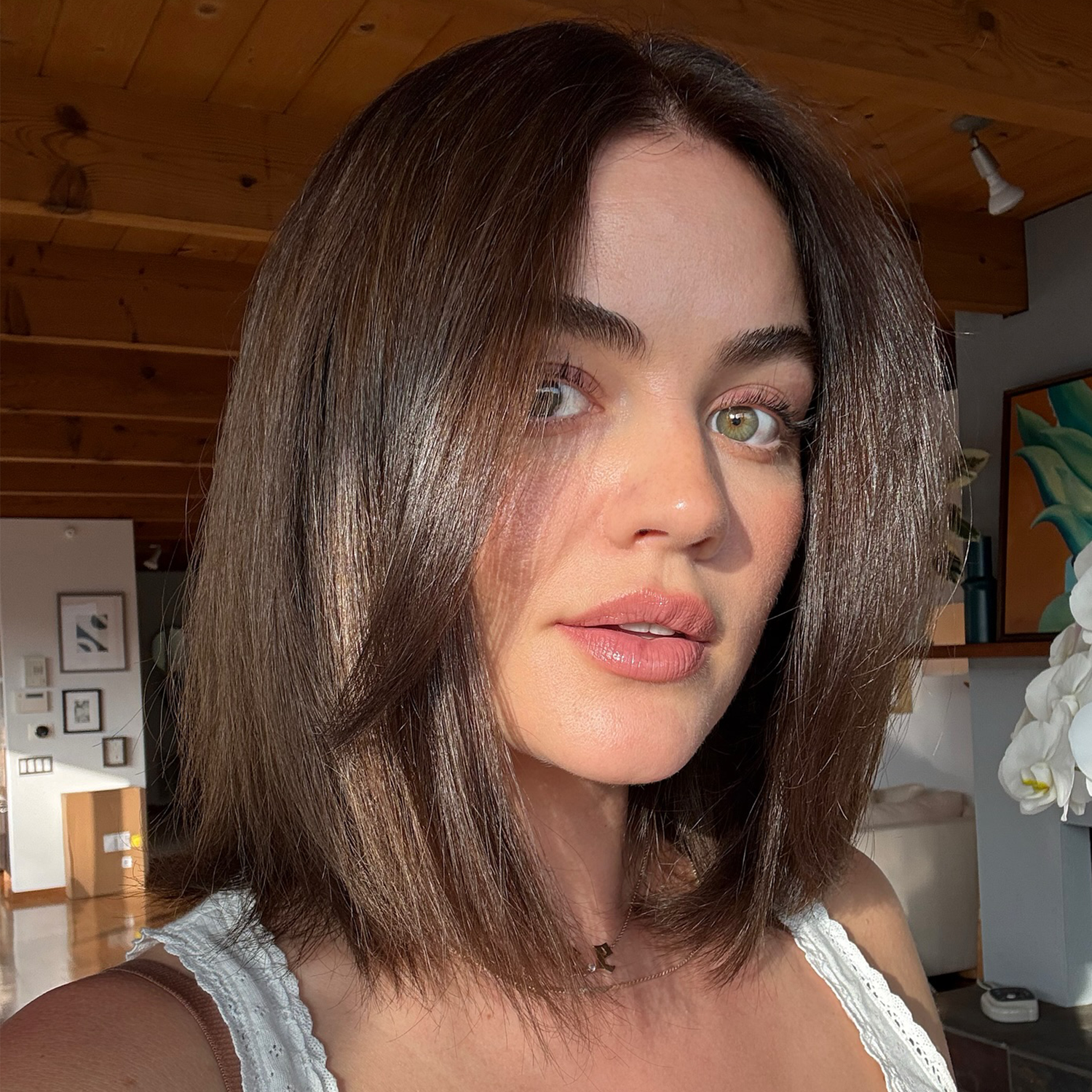 Collarbone Bob With Face-Framing Layers Collarbone Bob With Face-Framing Layers — Dark Brown Hair 2027