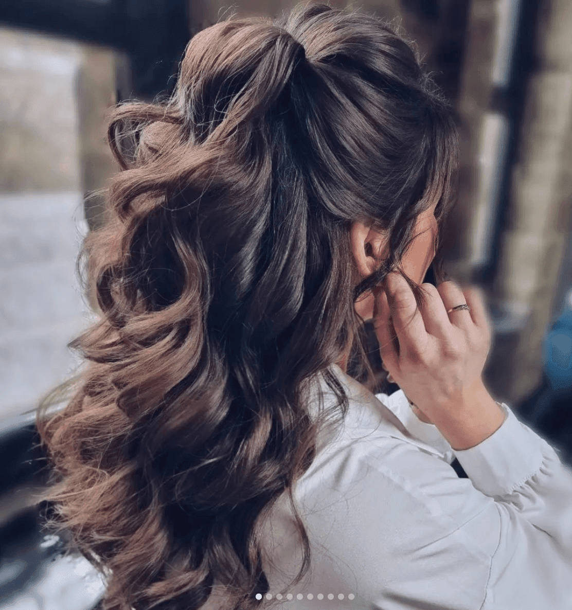 Dark Brown Wavy Braided Updo Dark Brown Wavy Braided Updo — Prom Hairstyles 2027 for Medium Hair