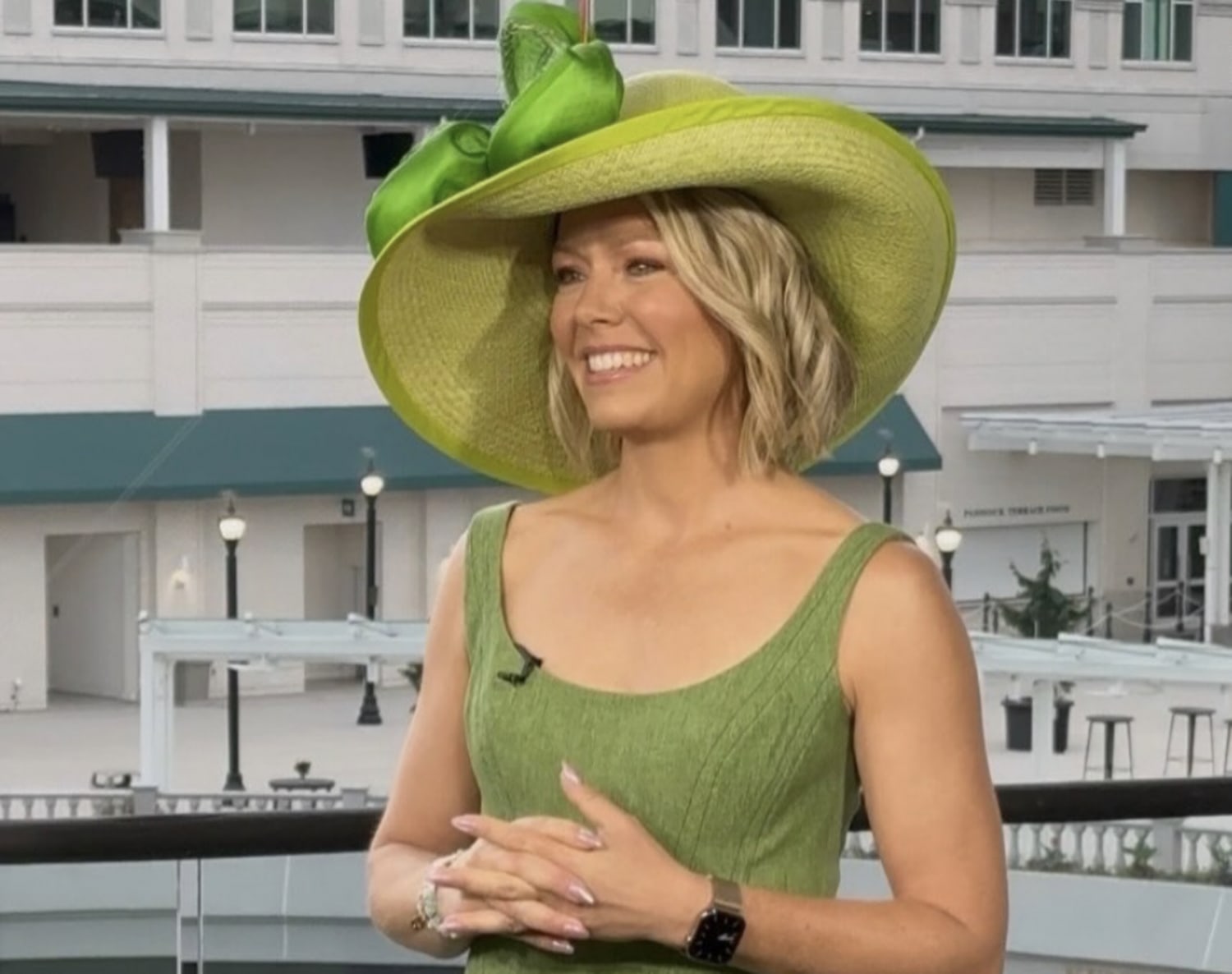 Lime Green Dress and Oversized Hat — Kentucky Derby Outfits 2027