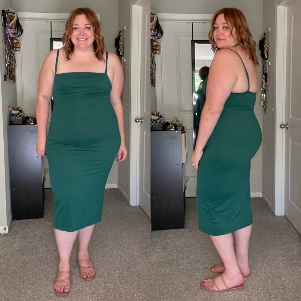 Casual Comfort: Red Ribbed Tank with Grey Cardigan Casual Comfort: Red Ribbed Tank with Grey Cardigan — Plus Size 4th of July Outfits 2027