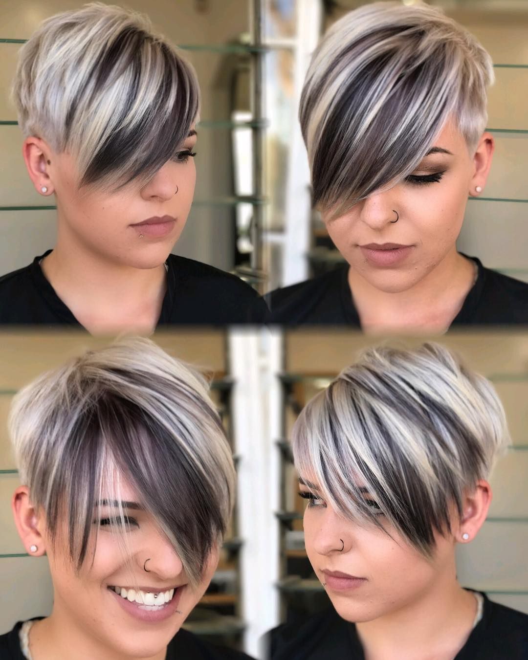 Dark Brown Visual Idea Dark Brown Visual Idea — Pixie Cut 2027 for Round Face