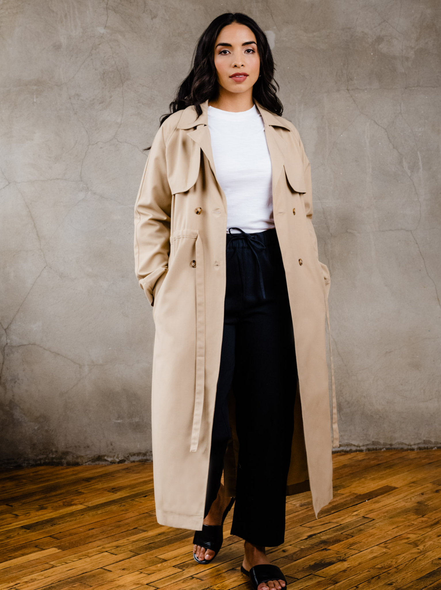 Longline Beige Trench: Relaxed Everyday Style Longline Beige Trench: Relaxed Everyday Style — Trench Coats 2027