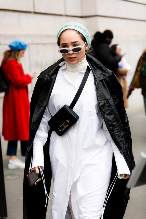 Trench Coat Chic: Patent Leather and Oversized Shirt Trench Coat Chic: Patent Leather and Oversized Shirt — Streetwear Outfits 2027