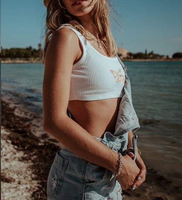 Playful Graphic Tank with Denim Overalls — Tank Top Outfits 2027