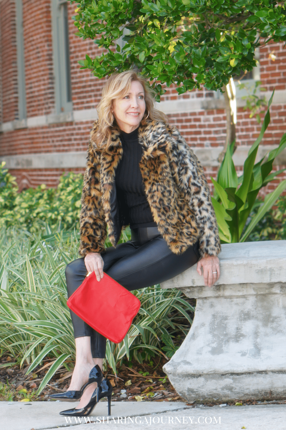 Leopard Print Faux Fur Jacket with Leather Pants for Bold Style Leopard Print Faux Fur Jacket with Leather Pants for Bold Style — Winter Date Night Outfits 2027