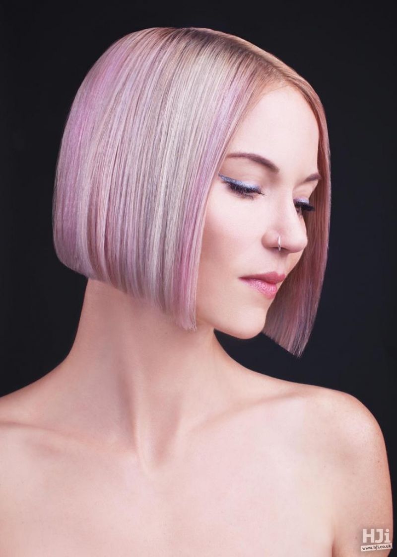 No Bangs Lilac And Pink Pastel Bob No Bangs Lilac And Pink Pastel Bob — Pink Bob 2027