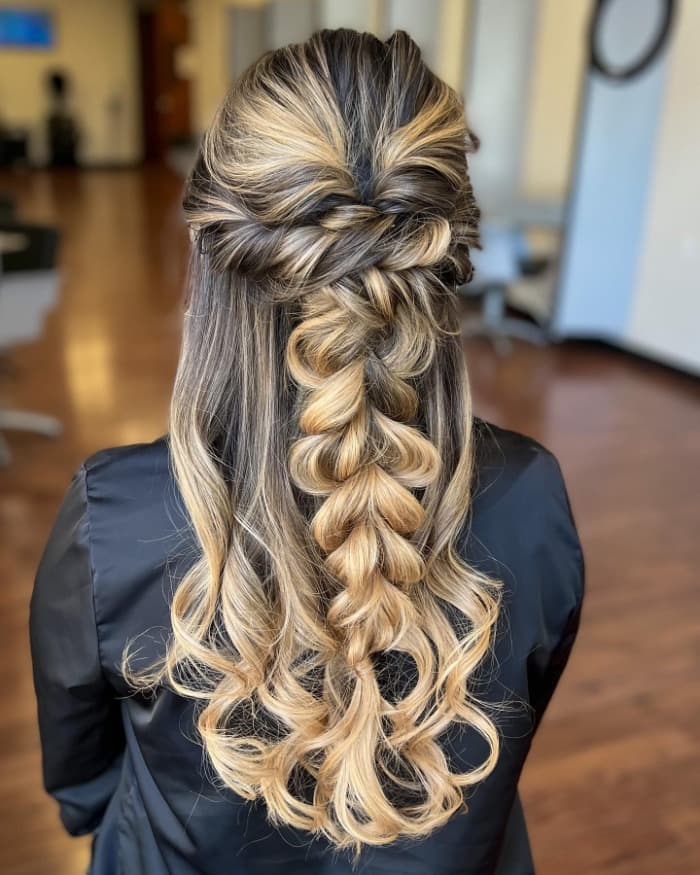 Intricate Fishtail Braid Updo Intricate Fishtail Braid Updo — Prom Hairstyles Braids 2027