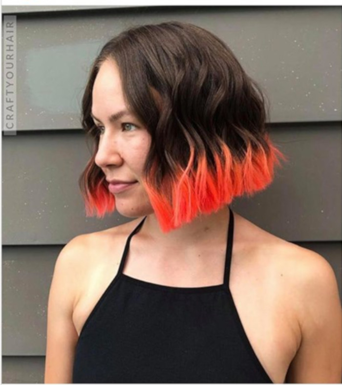 No Bangs Visual Idea No Bangs Visual Idea — Dip Dye Bob 2027