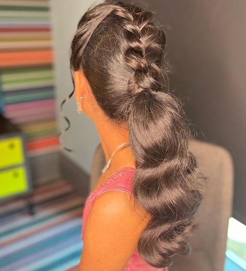 Mid-Back Braid And Ponytail Mid-Back Braid And Ponytail — Hairstyles 2027 for College