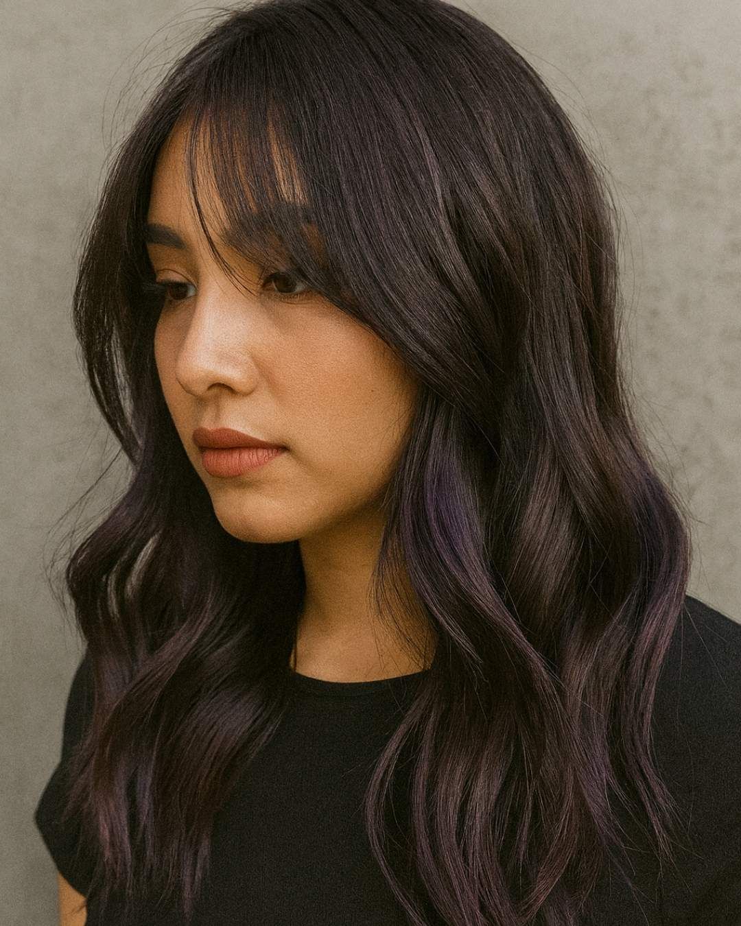 Visual Idea — Styled In Soft Waves True Winter Hair Color 2027