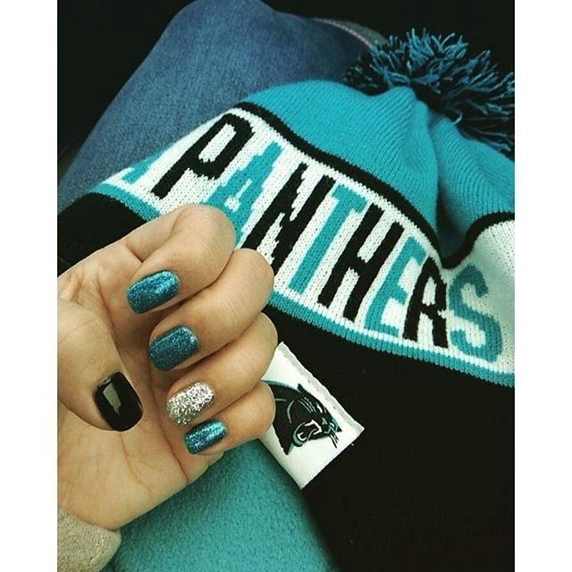 Panthers Logo Shimmering Teal Panthers Logo Shimmering Teal — Cheer Nails Team Colors 2027