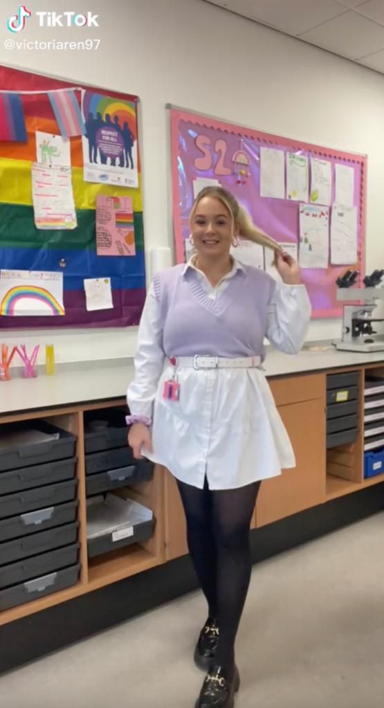 Layered Vest Over Shirt Dress: Schoolgirl Aesthetic Layered Vest Over Shirt Dress: Schoolgirl Aesthetic — TikTok Outfits 2027