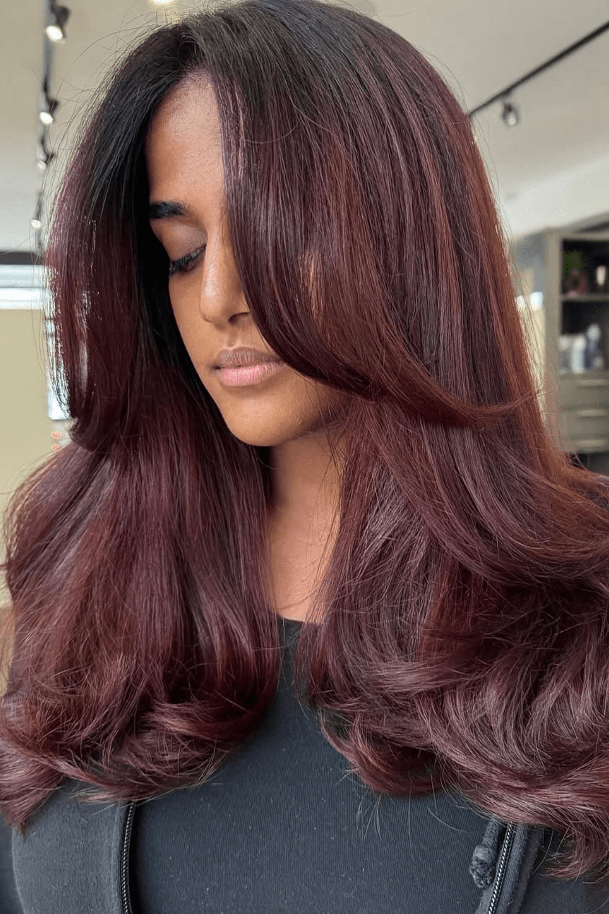 Vibrant Cherry Red With Dark Undertones Vibrant Cherry Red With Dark Undertones — Hair Color Trends 2027