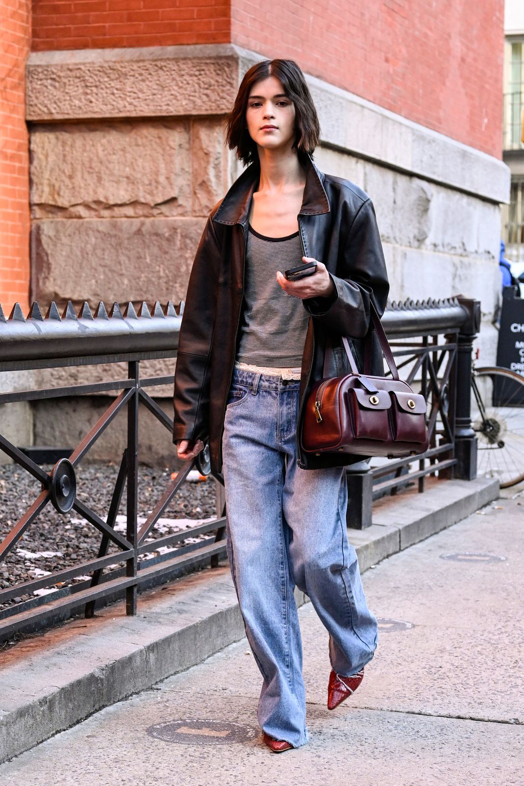 Edgy Appeal: Blue Jeans with a Moto Jacket Edgy Appeal: Blue Jeans with a Moto Jacket — Straight Leg Jeans Outfits 2027