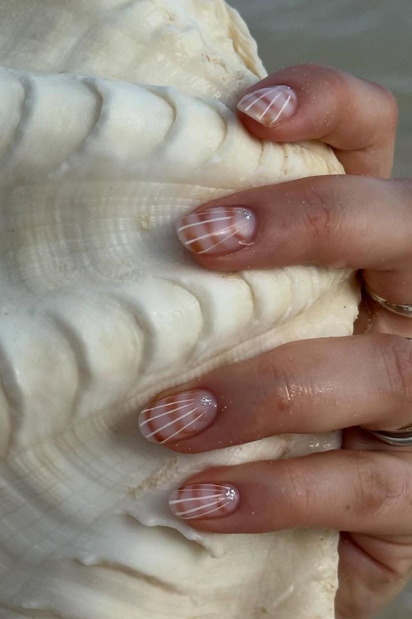 Summer Beach Visual Idea Summer Beach Visual Idea — Short Gel Nails 2027