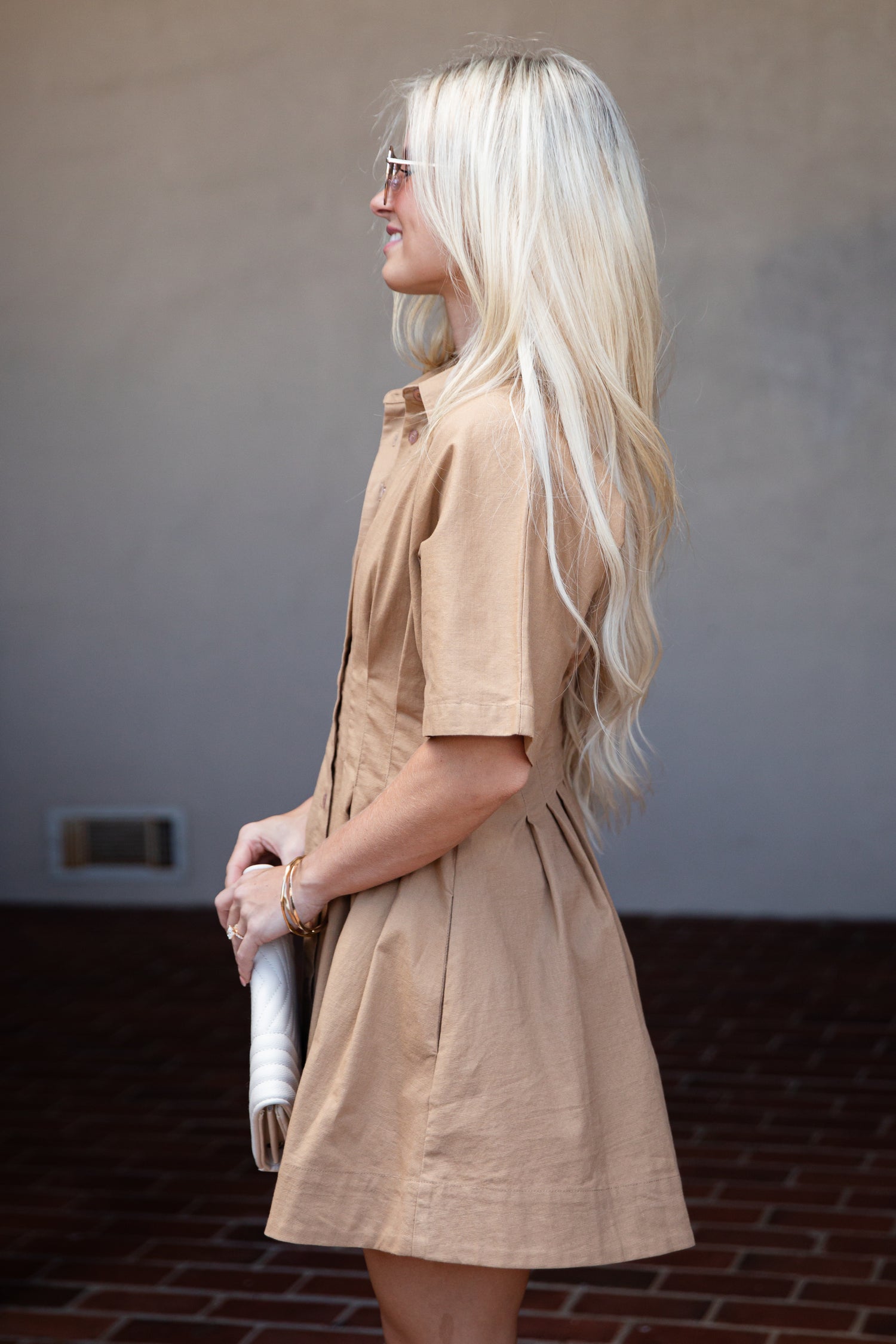 Minimalist Fit-and-Flare Button-Up Dress — Mod Outfits 2027
