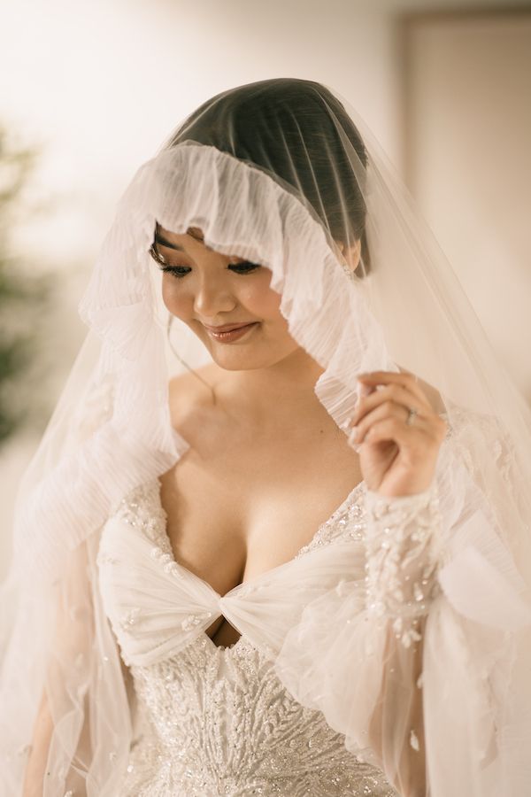 Low Chignon With Veil — Filipino Wedding Hairstyles 2027
