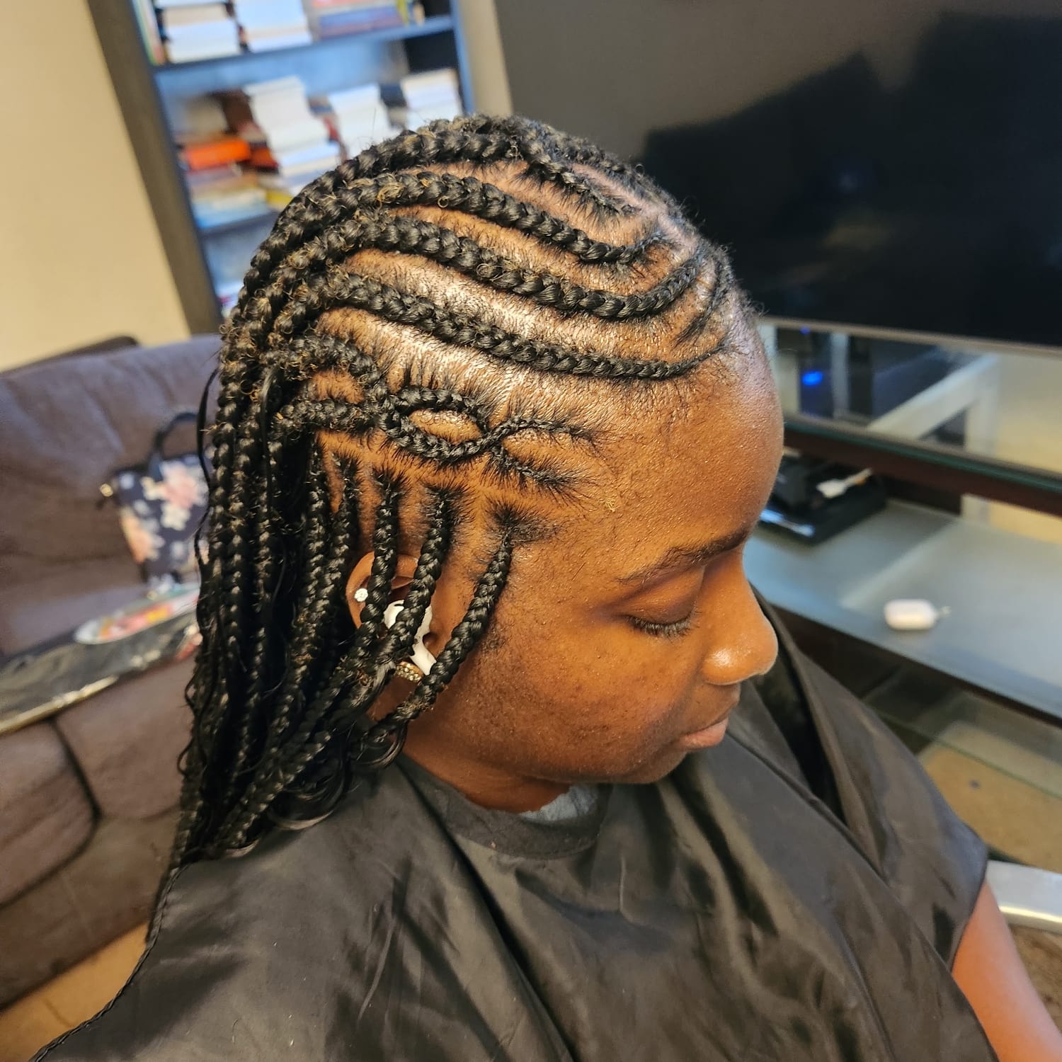 Mid-Back Thin Braids With Colorful Beads — Tribal Braids 2027