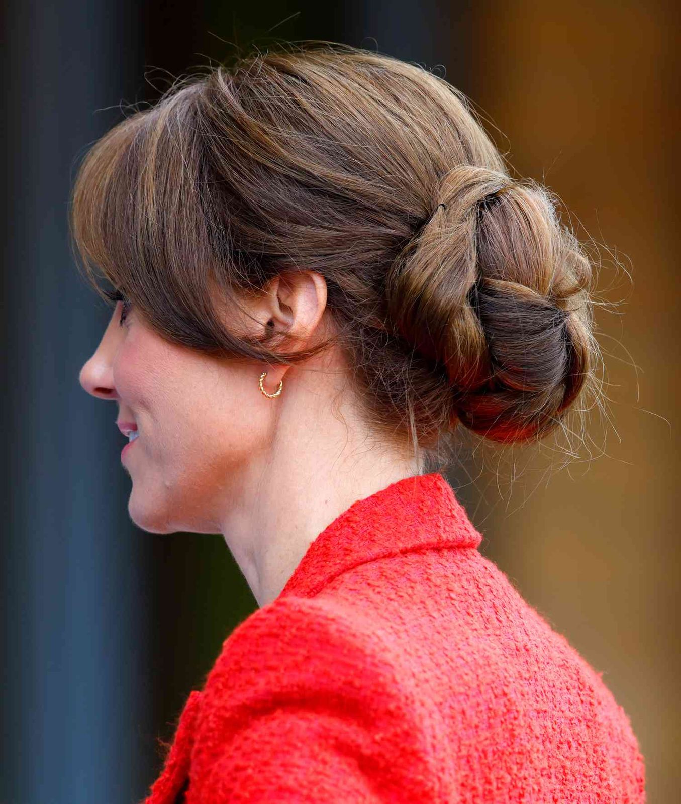 Medium Brown Braided Fringe Bun Medium Brown Braided Fringe Bun — Side Bun Hairstyles 2027
