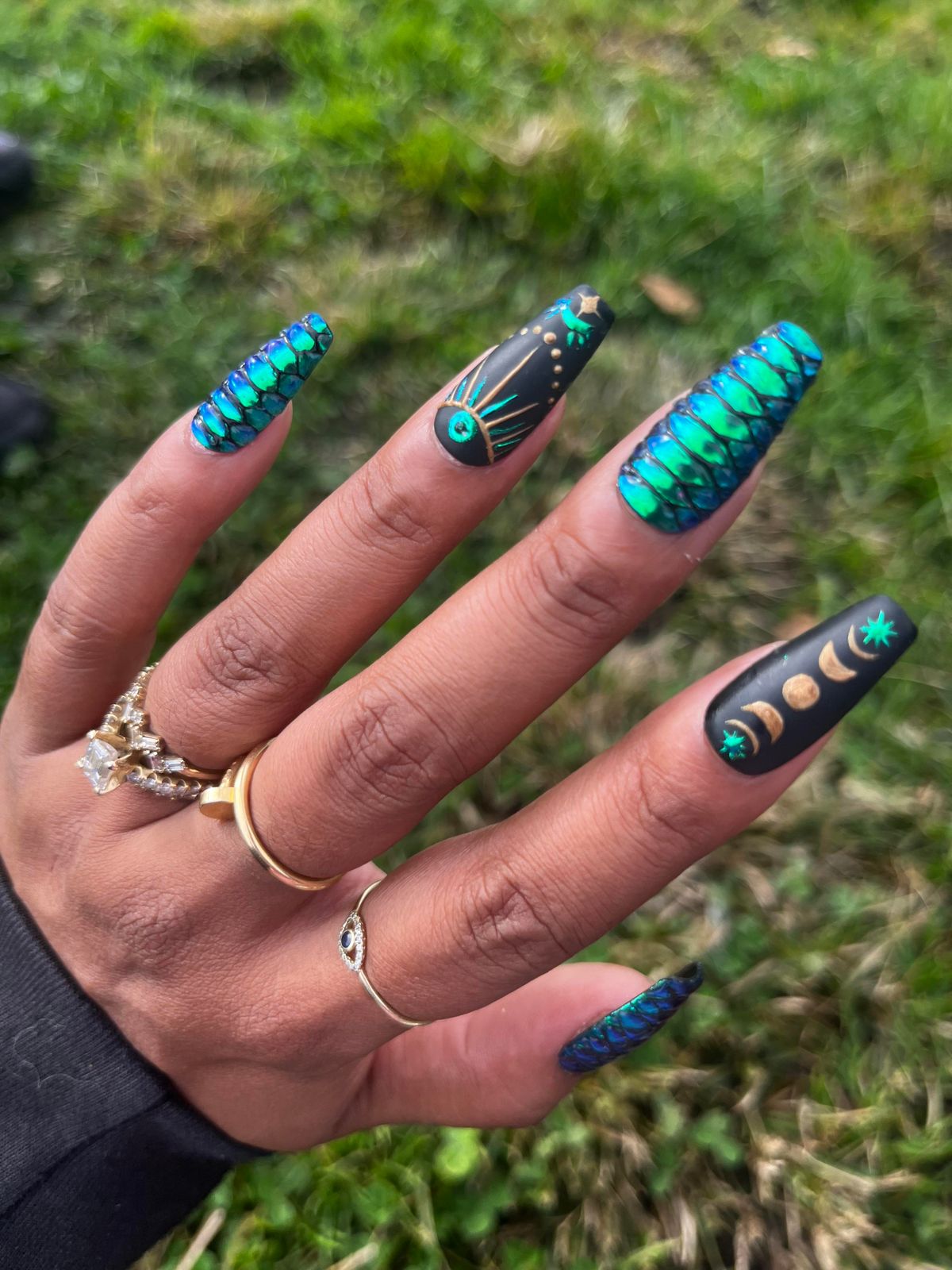 Night Out Mystical Theme Visual Idea Night Out Mystical Theme Visual Idea — Snake Print Nails 2027