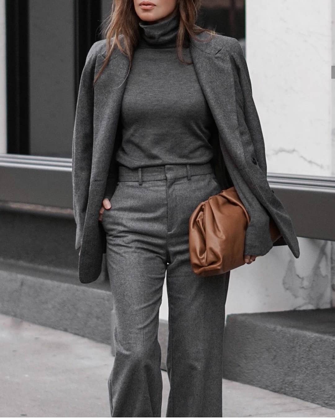 Monochrome Grey Suit for Work or Business Casual Monochrome Grey Suit for Work or Business Casual — Winter Grey Outfits 2027
