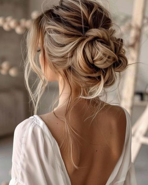Platinum Blonde Textured Bun Platinum Blonde Textured Bun — Bun Hairstyles 2027