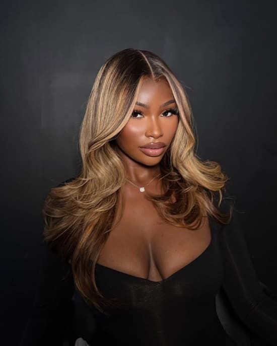 Dark Brown Base With Face-Framing Highlights — Blonde Sew In Styles 2027