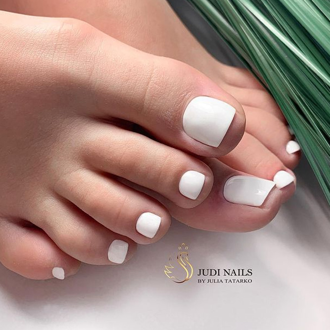 Sheer Pink French Toes — Wedding Toe Nails 2027