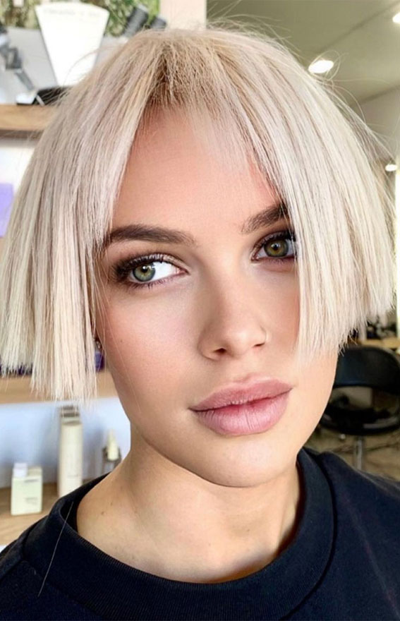 Platinum Blonde Blunt Bob Platinum Blonde Blunt Bob — Mini Bob 2027