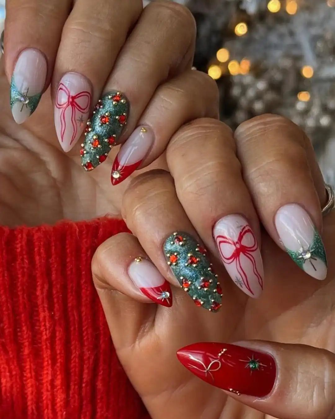 Christmas Visual Idea Christmas Visual Idea — Christmas Acrylic Nails 2026