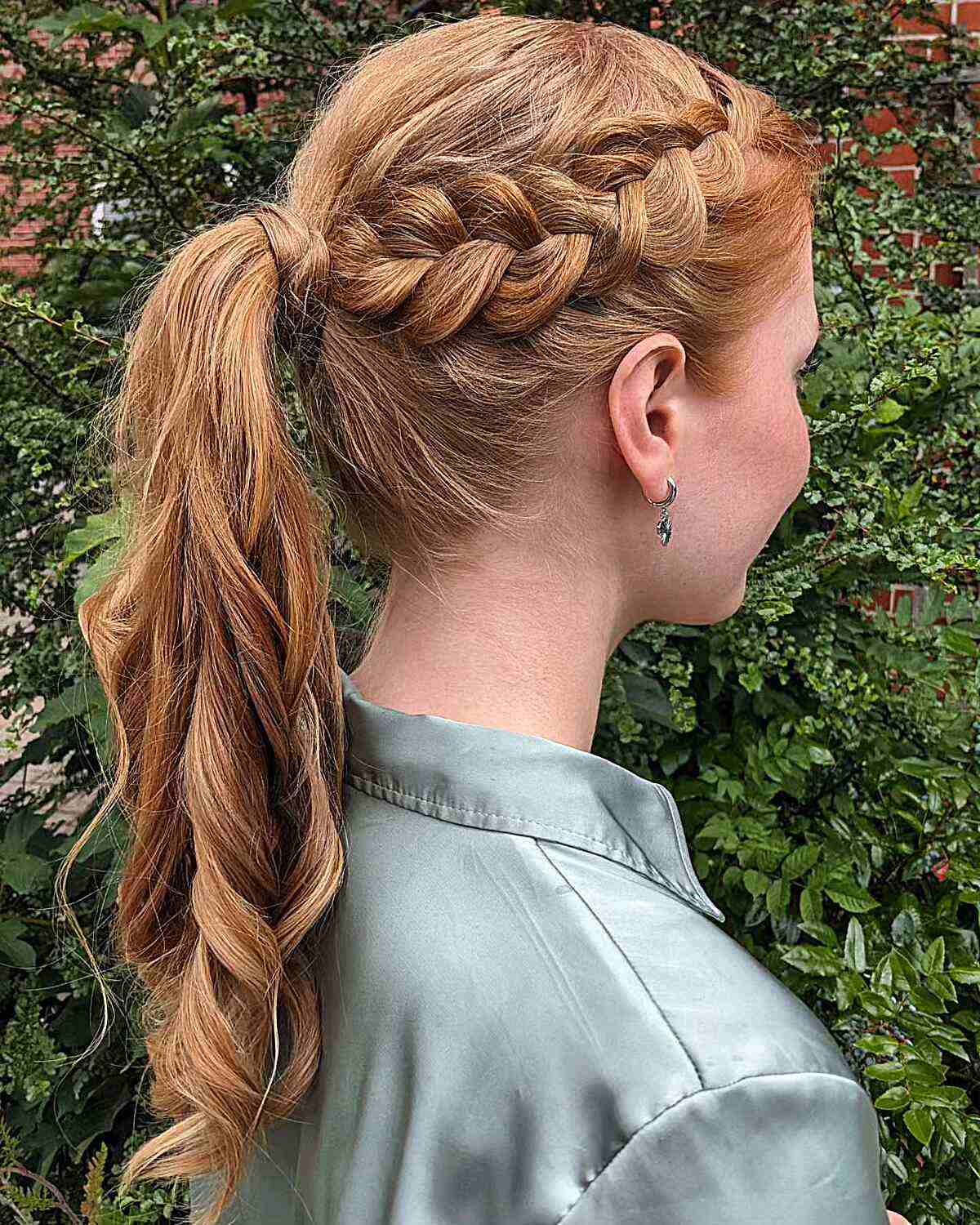 Blonde Braided Ponytail with Accent Braids Blonde Braided Ponytail with Accent Braids — Game Day Hairstyles 2026