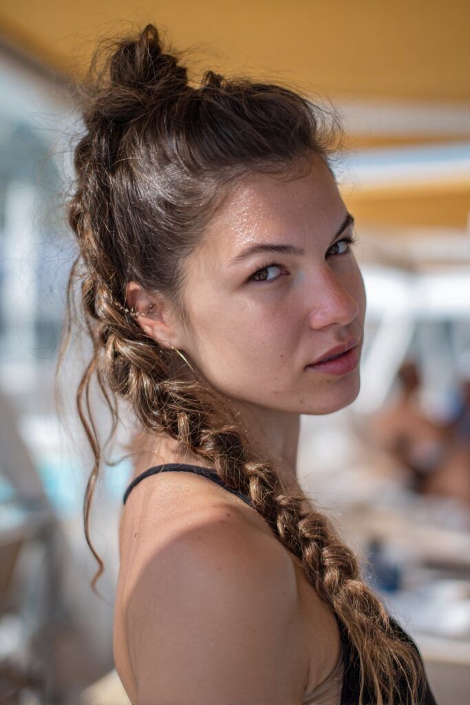 Sleek High Braided Ponytail Sleek High Braided Ponytail — Swim Braided Hairstyles 2027