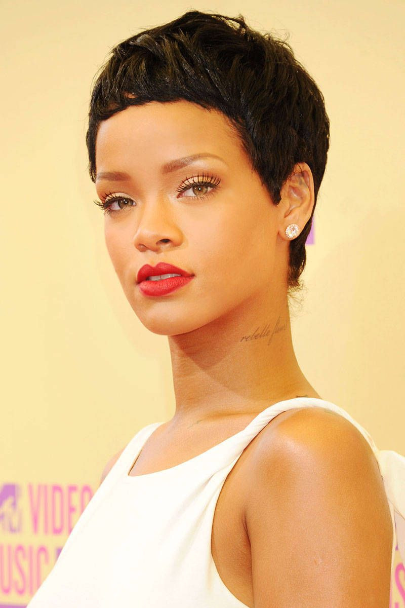 Dark Brown Pixie with Wispy Bangs — Pixie 2027 for Natural Hair