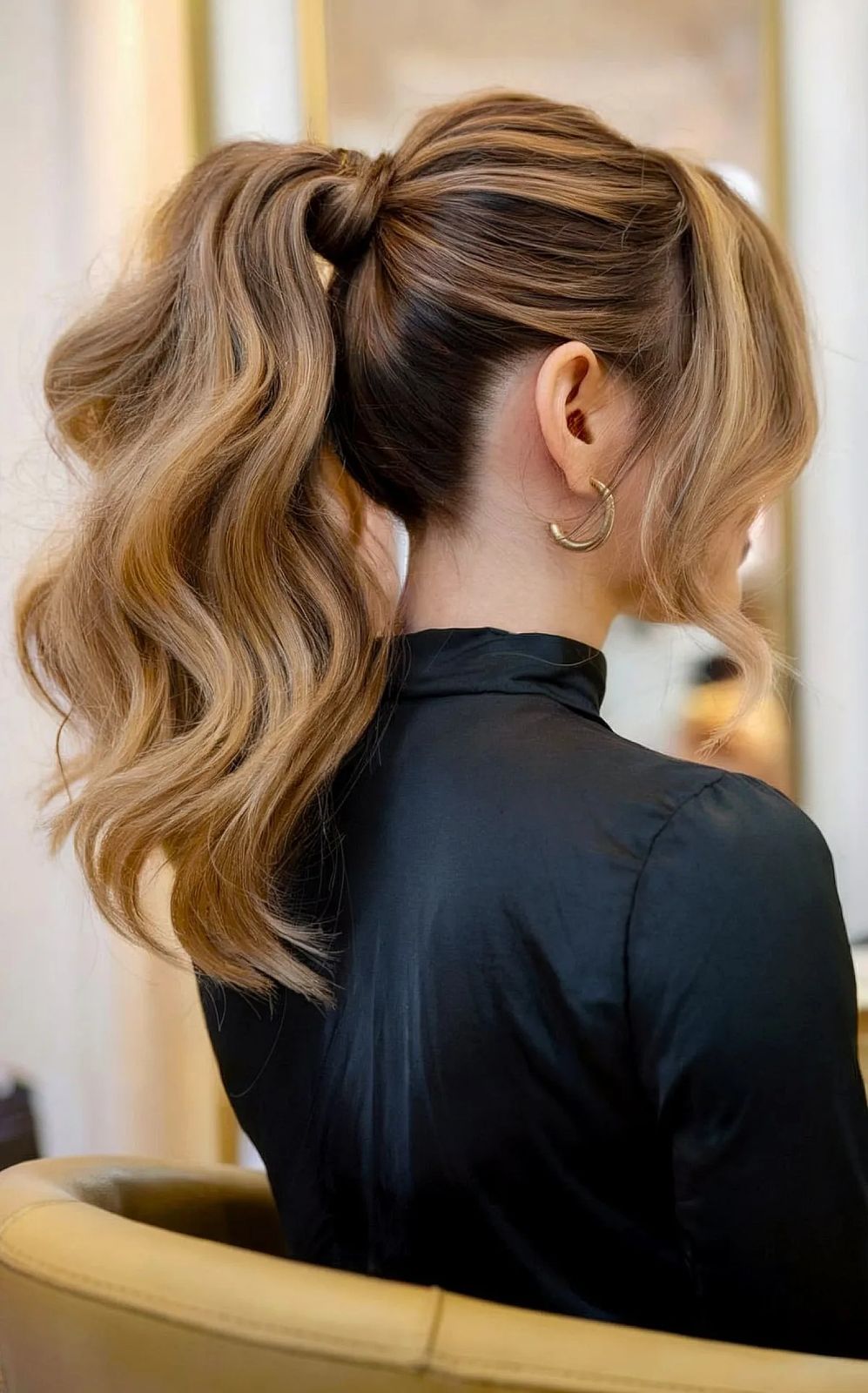High Sleek Ponytail with Subtle Wave — Ponytail Hairstyles 2027 for Shoulder Length Hair
