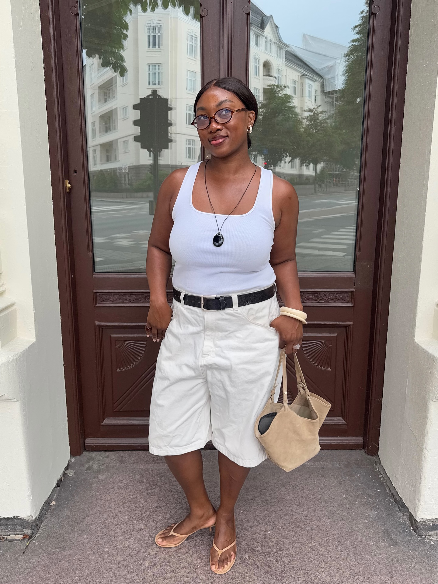 White Bermuda Shorts for a Relaxed Day Out — Barcelona Outfits 2027
