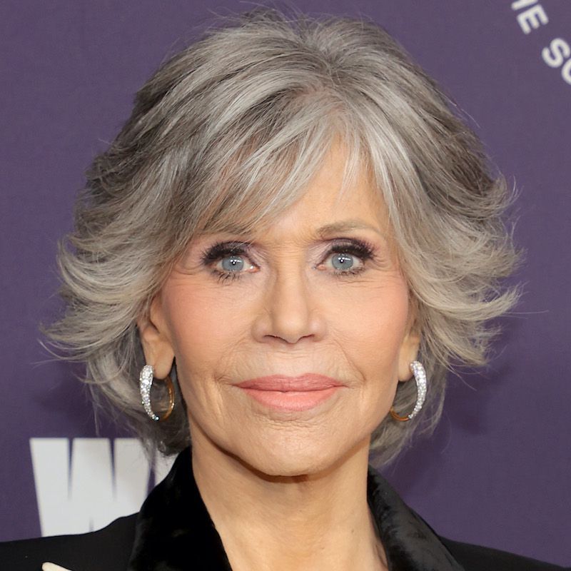 Short Shag With Choppy Bangs — Transitioning to Gray Hair 2027
