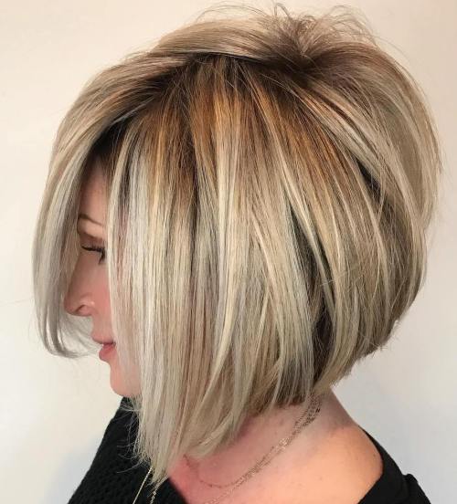 Ash Blonde Bob with Darker Roots — Hair Color 2027 for Women Over 60
