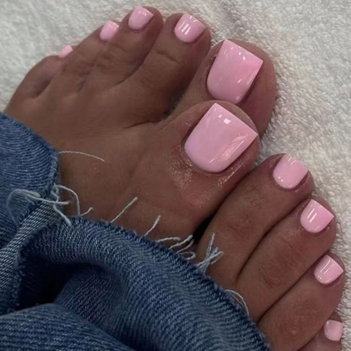 Solid Color Visual Idea Solid Color Visual Idea — Light Pink Toe Nails 2027