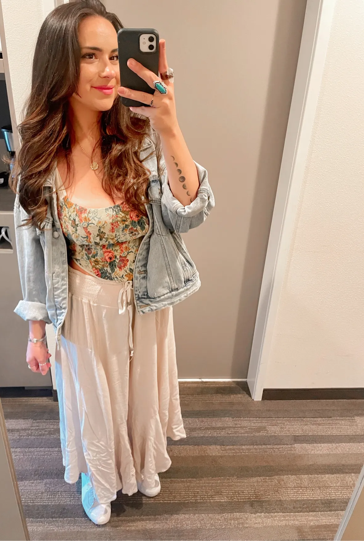 Floral Camisole and Denim Jacket Floral Camisole and Denim Jacket — Brewery Outfits 2027