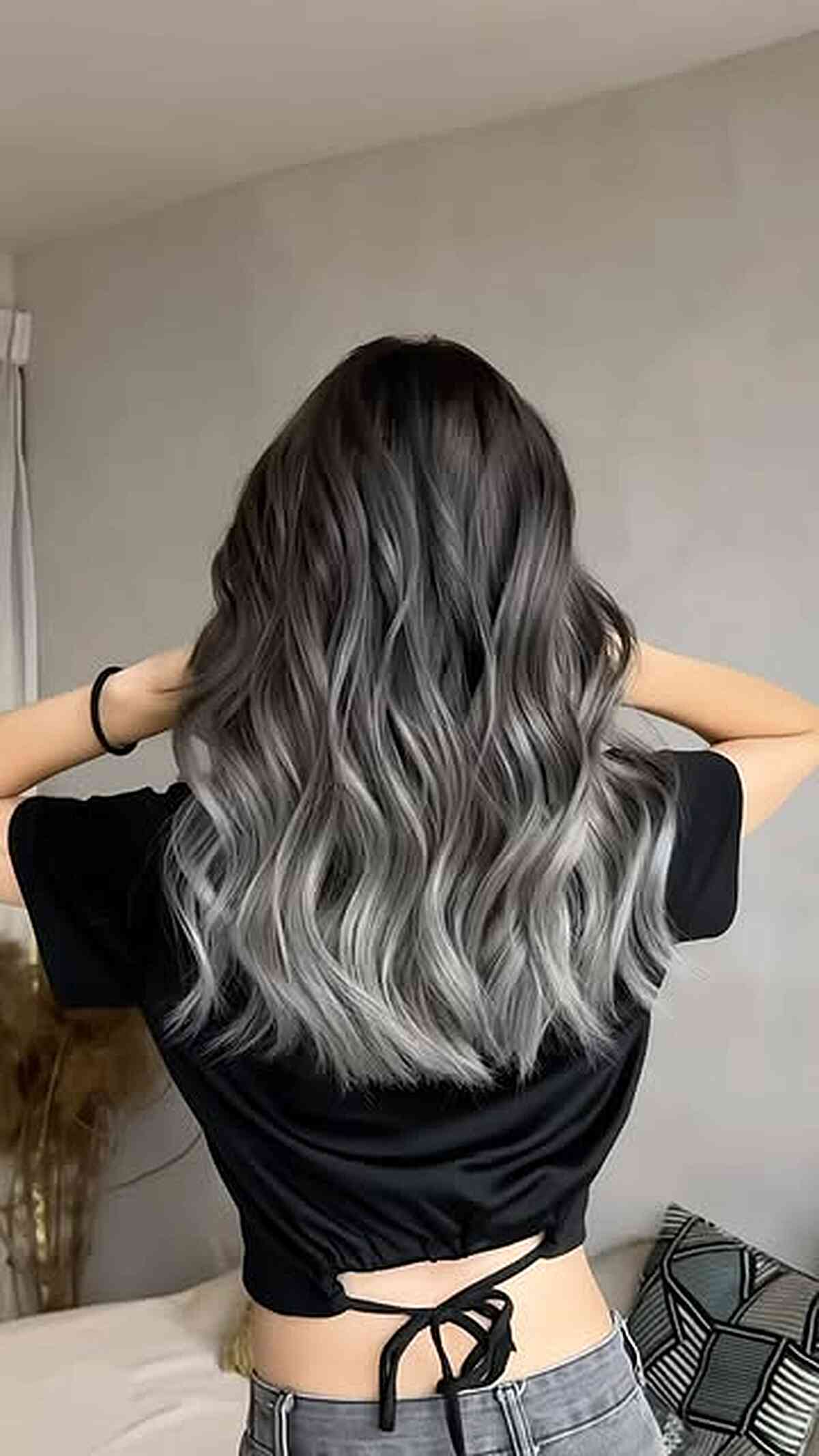 Layers Visual Idea Layers Visual Idea — Balayage on Gray Hair 2027